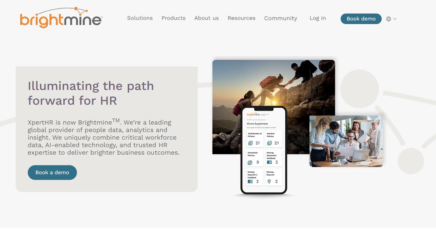 Brightmine rebrand: XpertHR.com to Brightmine.com