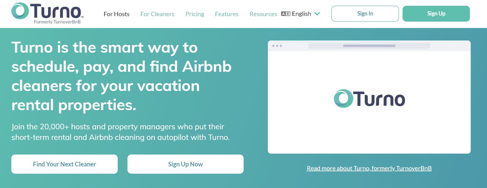 Turno rebrand: TurnoverBnB.com to Turno.com