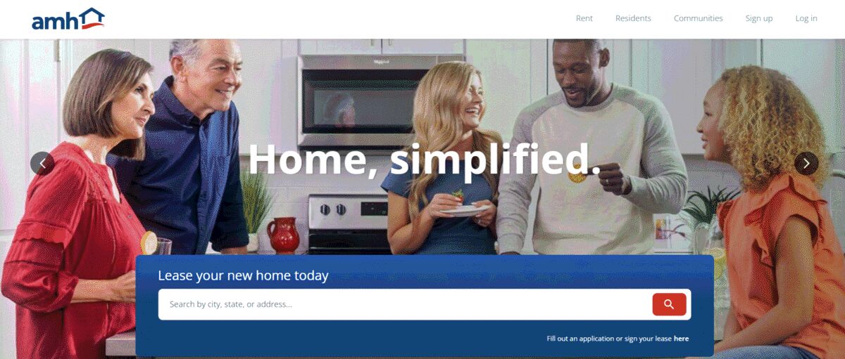 AMH rebrand: AmericanHomes4Rent.com to AMH.com