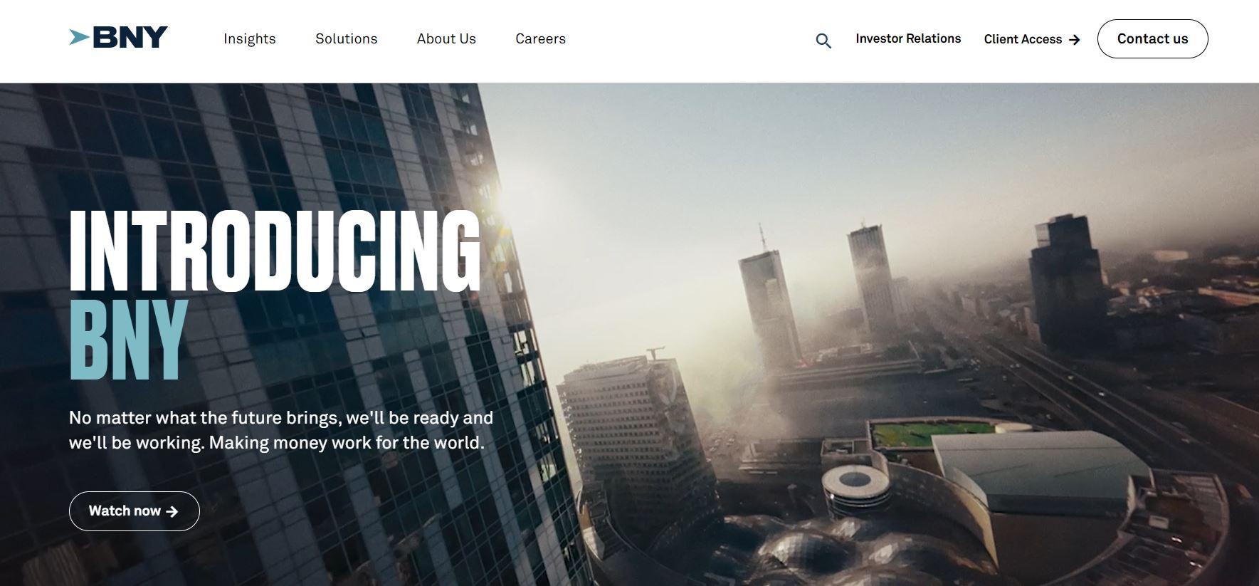 BNY rebrand: BNYMellon.com to BNY.com