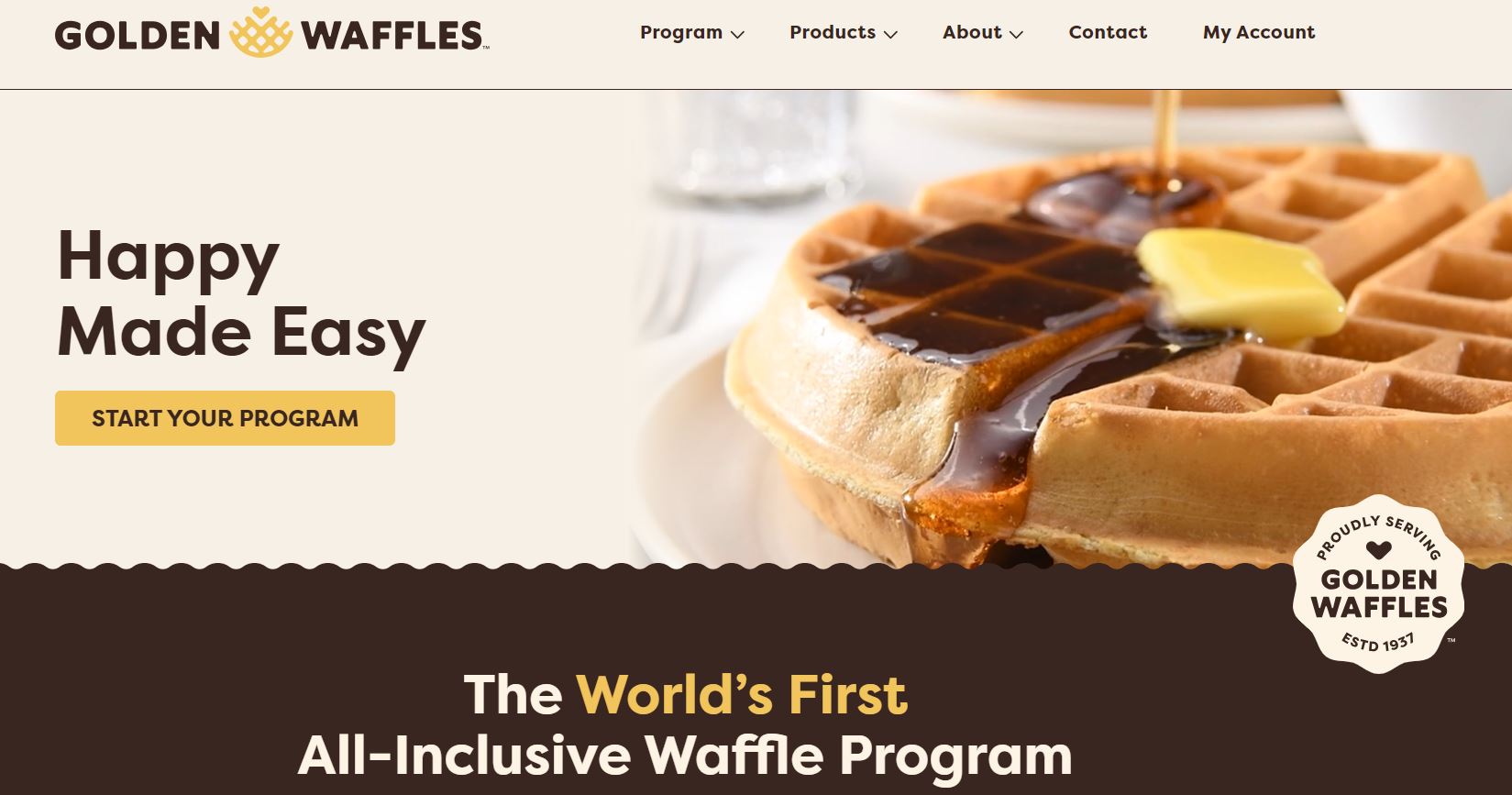 Golden Waffles rebrand: GoldenMalted.com to GoldenWaffles.com