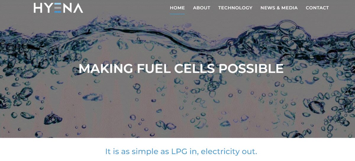 Hydrogen Energy Applications (HYENA) rebrand: HyenaEnergy.com to Hyena.com