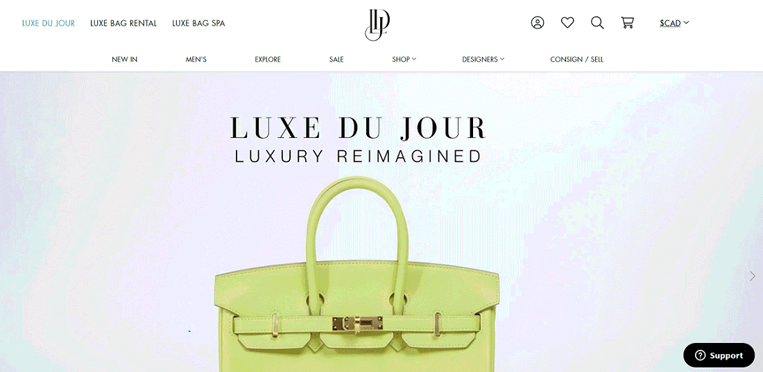 Luxe Du Jour rebrand: LuxeDuJour.ca to LDJ.com
