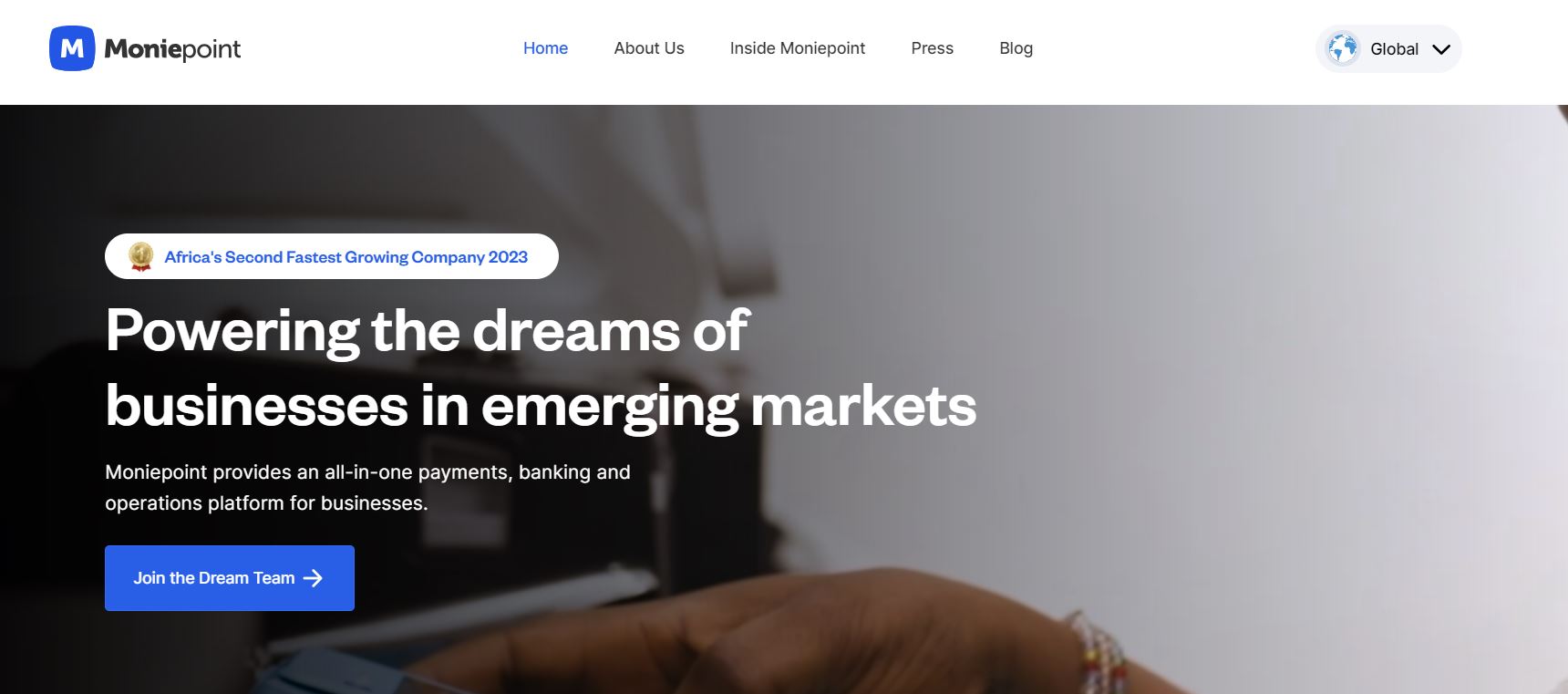 Moniepoint rebrand: TeamApt.com to Moniepoint.com