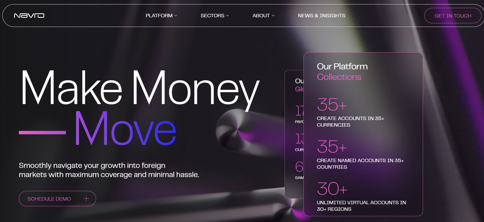 Navro rebrand: Paytrix.io to Navro.com