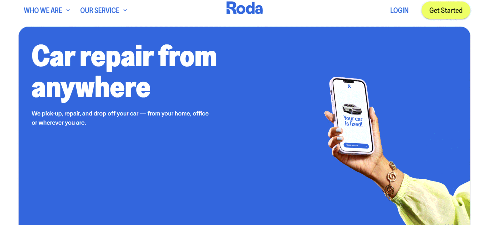 Roda rebrand: CarCareToGo.com to Roda.com