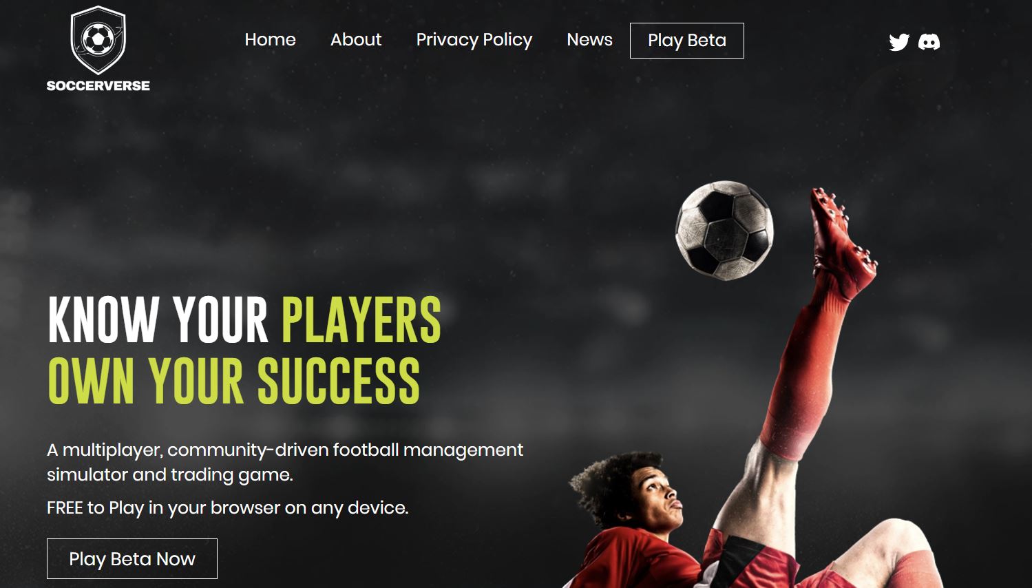 Soccerverse rebrand: Soccerverse.io to Soccerverse.com
