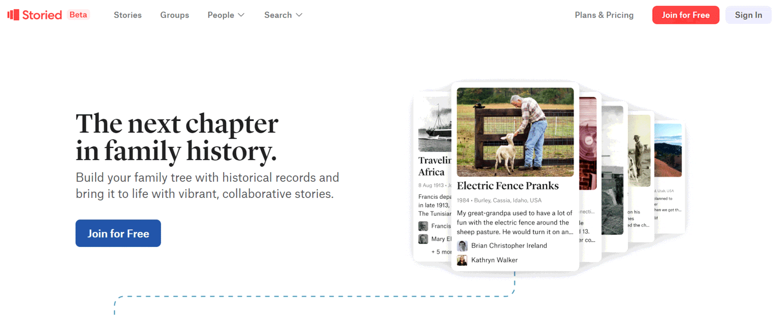 Storied rebrand: WorldArchives.com to Storied.com
