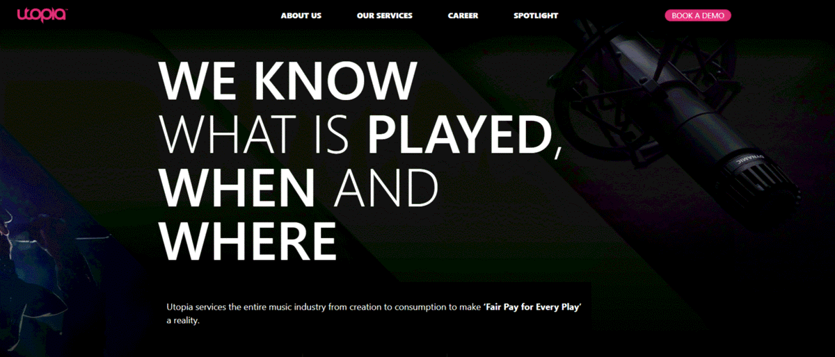 Utopia Music rebrand: Utopiamusic.com to Utopia.com